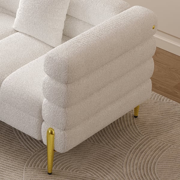 Phòng khách sang trọng ghế sofa thiết lập vải Velvet ghế sofa Modern Sectional Cover ghế sofa Recliner 4
