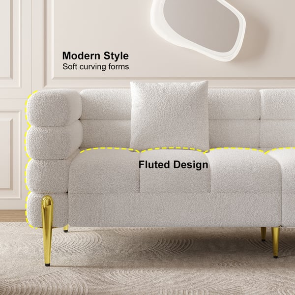 Phòng khách sang trọng ghế sofa thiết lập vải Velvet ghế sofa Modern Sectional Cover ghế sofa Recliner 5