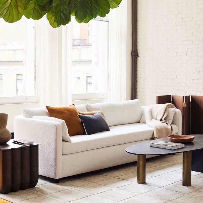 Modern Metal Top Glass Oval Coffee Table Nâu với chân thép không gỉ 6