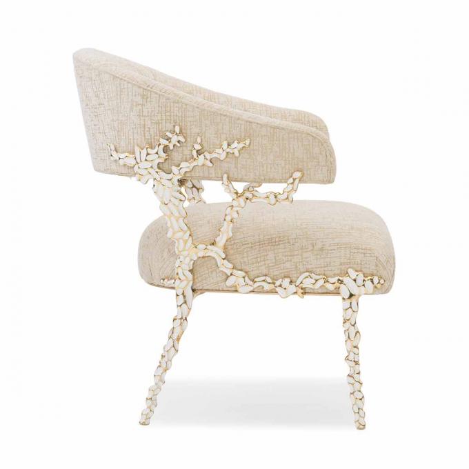 Metal Frame Velvet Leather Armchair Lounge Phòng khách Phòng khách 2