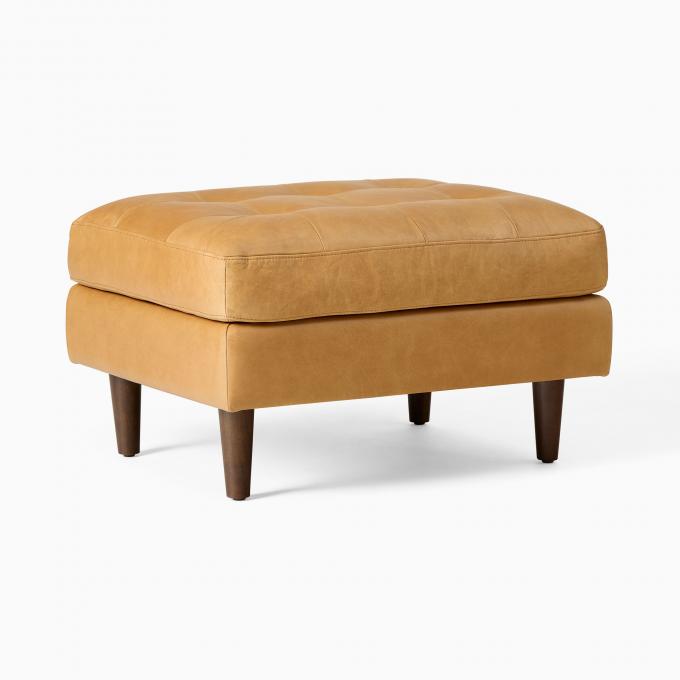 Ghế ghế dài vải nhung hiện đại với ghế Ottoman 2