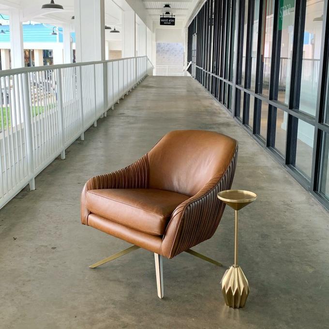 ODM ghế xoay hiện đại cơ sở kim loại cho văn phòng phòng khách giải trí 8