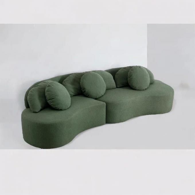 Đặt ghế sofa vải màu trắng 8