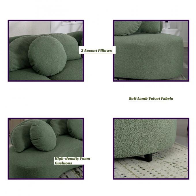 Đặt ghế sofa vải màu trắng 9