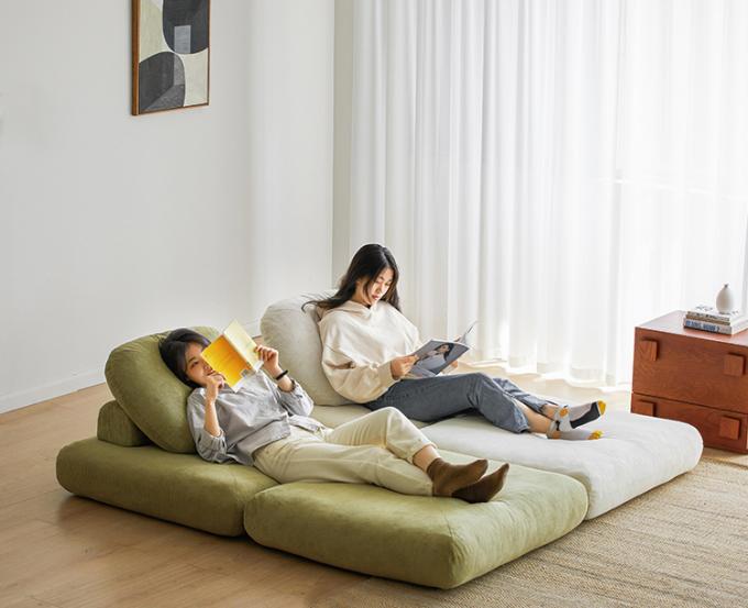 Nằm Convertible phần ghế sofa giường ghế sofa Tatami với vải nhung 9