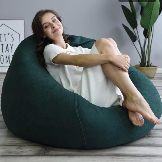 Ngoài trời 7ft Giant Bean Bag Lounge Chair Soft False Fur Fabric EPS Fill 14