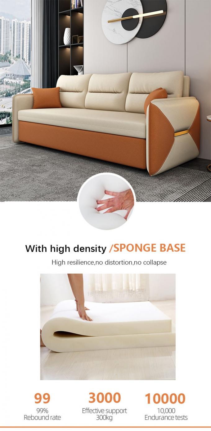Đồ nội thất phòng khách Convertible ghế sofa giường Loveseat Sleeper Áo phủ 3