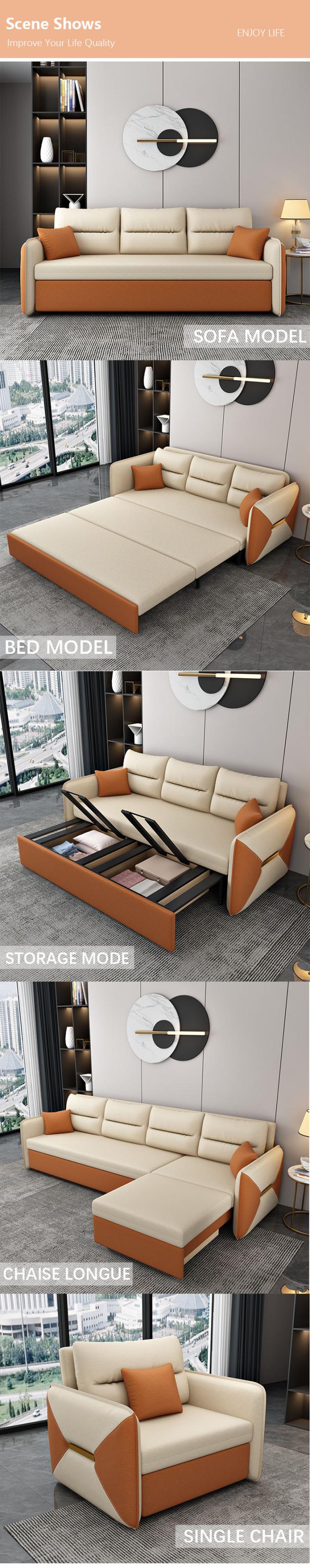 Đồ nội thất phòng khách Convertible ghế sofa giường Loveseat Sleeper Áo phủ 5