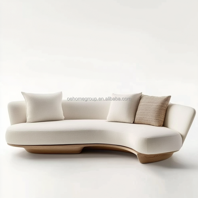 Vật liệu độn BỌT sang trọng Phòng khách Vải Sofa Nhung Bọc Ghế Sofa Góc cho Nhà Khách Sạn và Thiết kế Cuối 3