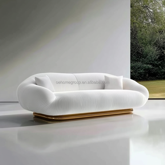 2 Chiếc ghế sofa kiểu Ý đồ nội thất nhà thiết kế hiện đại đồ nội thất phòng khách sang trọng 2