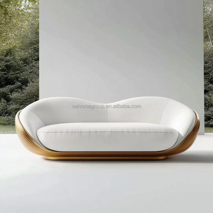 2 Chiếc ghế sofa kiểu Ý đồ nội thất nhà thiết kế hiện đại đồ nội thất phòng khách sang trọng 5