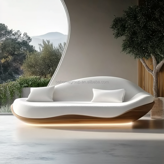 2 Chiếc ghế sofa kiểu Ý đồ nội thất nhà thiết kế hiện đại đồ nội thất phòng khách sang trọng 6