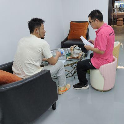 Vật liệu Bìa Ghế bành ngả lưng tối giản hiện đại Ghế thư giãn bằng gỗ nguyên khối hình dáng độc đáo cho Nhà ở Khách sạn Văn phòng Quán bar 37