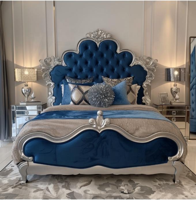 Đồ nội thất phòng ngủ cổ điển thanh lịch với tấm gương king size và vật liệu MDF hiện đại 1