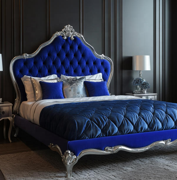 Đồ nội thất phòng ngủ cổ điển thanh lịch với tấm gương king size và vật liệu MDF hiện đại 3