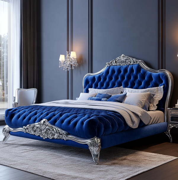 Đồ nội thất phòng ngủ cổ điển thanh lịch với tấm gương king size và vật liệu MDF hiện đại 4