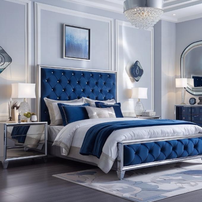Đồ nội thất phòng ngủ cổ điển thanh lịch với tấm gương king size và vật liệu MDF hiện đại 5
