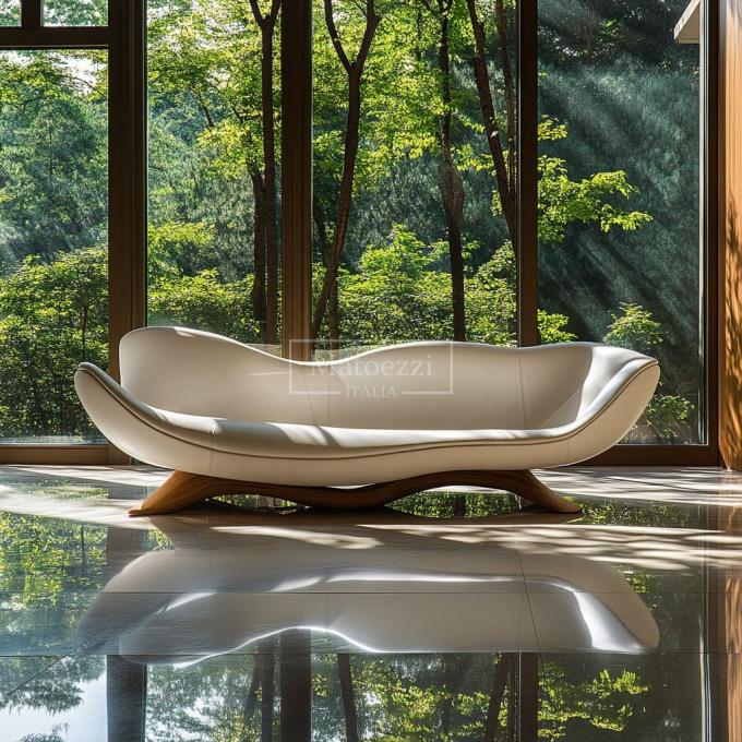 Phòng Khách / Nội Thất Gia Đình Bộ Ghế Sofa Văn Phòng Mô-đun Hai Chỗ Ngồi Hiện Đại Bằng Gỗ Da Trang Trí Nhà Ở Sang Trọng 7