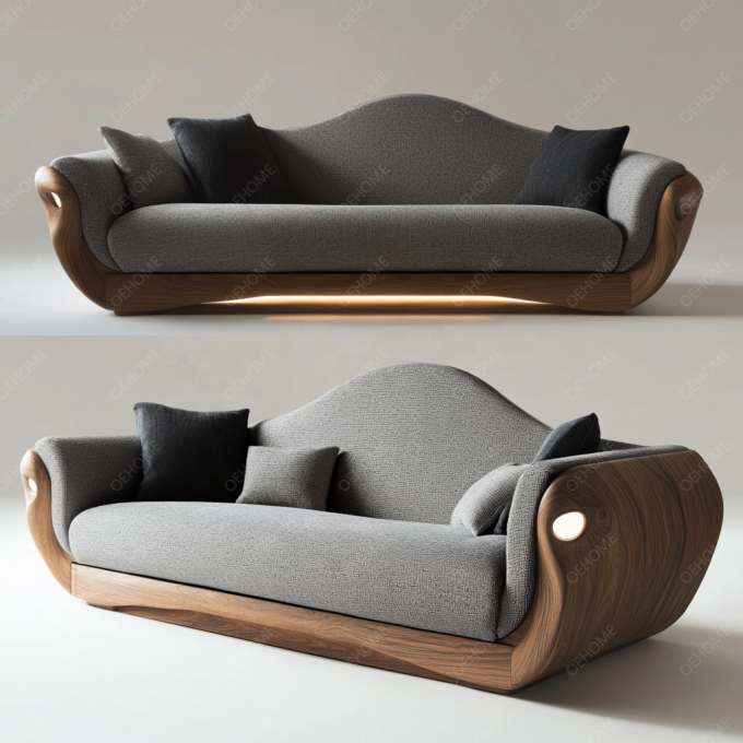 Bộ ghế sofa Chesterfield phong cách châu Âu tối giản phòng khách hiện đại chân gỗ trắng với màu sắc tùy chỉnh và thiết kế sang trọng 11