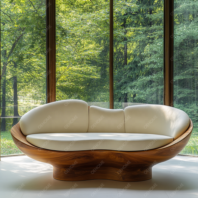 Bộ ghế sofa hiện đại có thể tùy chỉnh với bộ đồ họa phòng khách đơn giản chân gỗ và góc để tạo ra bầu không khí thư giãn 5