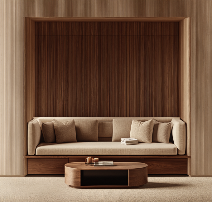 Ghế sofa kết hợp da hiện đại kiểu Ý với thiết kế gỗ Châu Âu thanh lịch và đệm mút 3