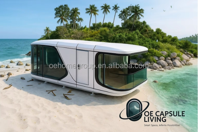 Nhà container hình viên nang không gian ngủ - Khái niệm tương lai 6