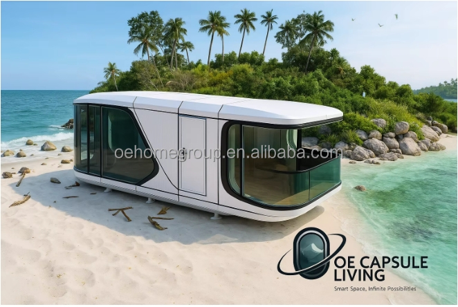 Nhà container hình viên nang không gian ngủ - Khái niệm tương lai 7