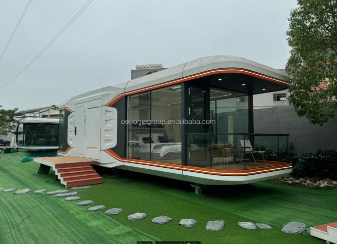 Nhà lắp ghép hoàn chỉnh tùy chỉnh Nhà lắp ghép nhỏ cho phòng bảo vệ Bộ nhà lắp ghép 18
