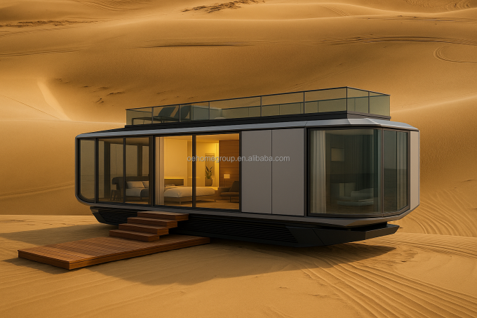 Sức bền sử dụng đa dạng Nhà chứa Prefab Nhà nhỏ Động cơ nhỏ Nhà mô-đun nhỏ Trại cắm trại Khách sạn Không gian Capsule 2