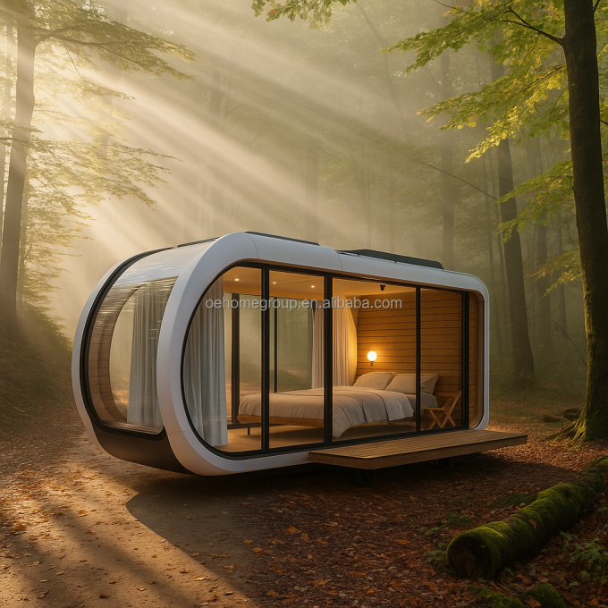 Tây Ban Nha Khách sạn Space Capsule House 5 Star Steel Buildings Space Capsule Container Houses Nhà thương mại Space Capsule 3