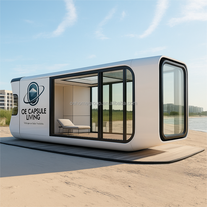 Nhà ngủ khách sạn container nhà thiên nhiên khu nghỉ mát xây dựng thép tiền chế cho gia đình 7