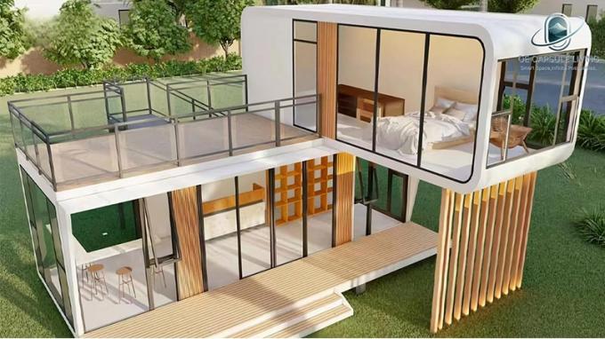 Nhà cabin có thể tháo rời Công viên Nhà vườn di động Với mái che Nhà kho ngoài trời di động cho vườn 1