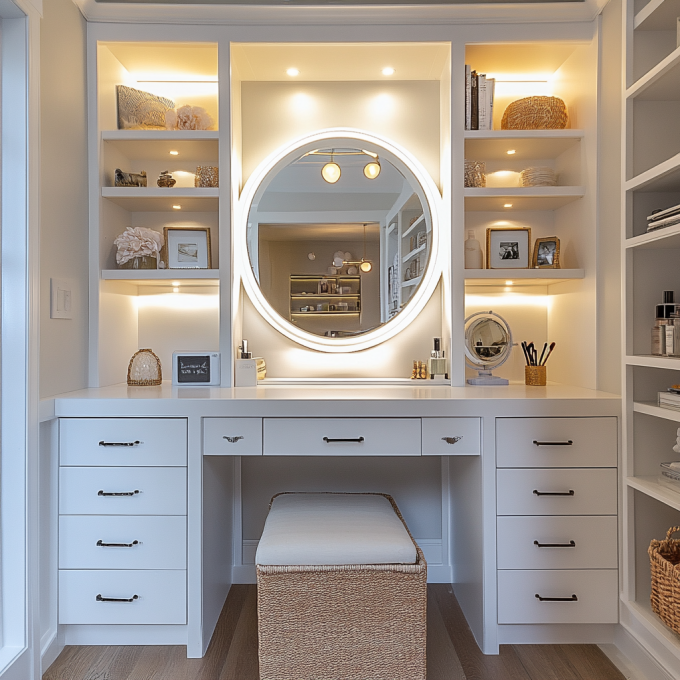 Chiếc gương trang điểm với đèn Chiếc gương thẩm mỹ với 15 bóng đèn LED có thể tắt 20