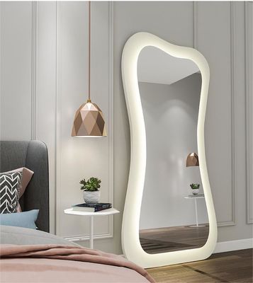 Hollywood đứng đầy đủ chiều dài Xl gương sàn với đèn LED 71x32