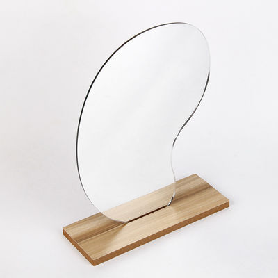 Curvy Portable Lighted Makeup Mirror Cây đứng cho Vanity