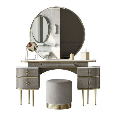 MDF chiếu sáng góc Vanity Set Standing Dressing Table