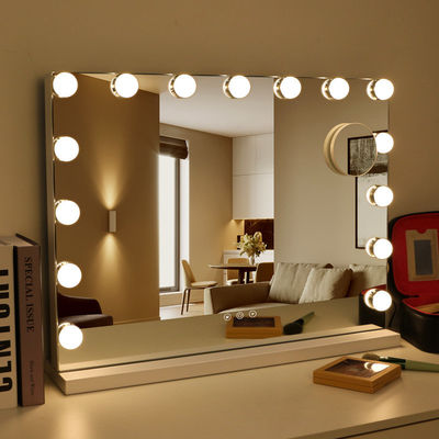 Kính trang điểm sắc đẹp cá nhân với âm nhạc thông minh có thể tắt và đèn Hollywood Vanity