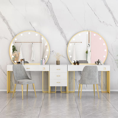 Nordic Standing Hollywood Mirror And Desk Dressing Table With Drawers (Mặt trời Bắc Âu đứng Hollywood gương và bàn ăn với ngăn kéo)