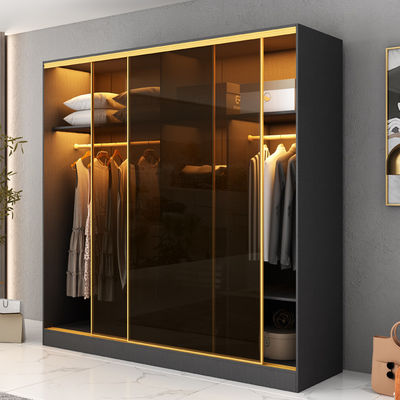Phòng ngủ hiện đại tủ quần áo tủ quần áo với cửa trượt kính