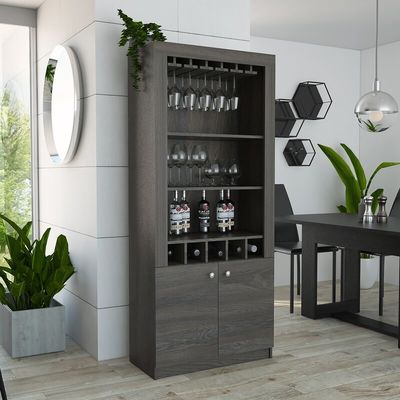 Tủ rượu vang góc sang trọng cho phòng khách Quán nhà bếp Hiển thị kính đồ nội thất hiện đại