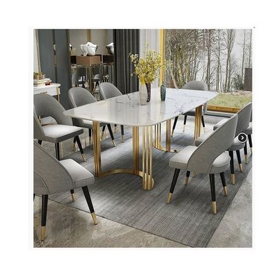 Điều chỉnh 6 người bàn ăn tròn đá cẩm thạch