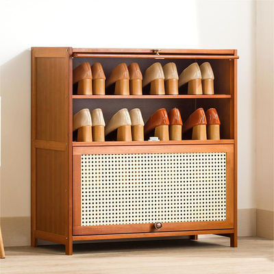 Tủ giày gỗ hiện đại Cửa hàng lưu trữ 5 Tier