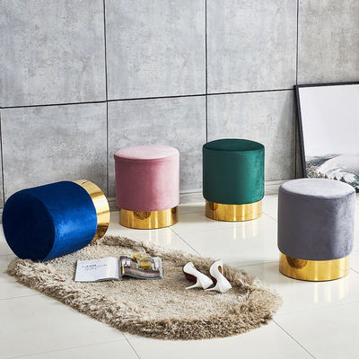 Velvet Seat Metal Counter Bar Stools Chair cho cửa hàng cà phê và chức năng phòng khách