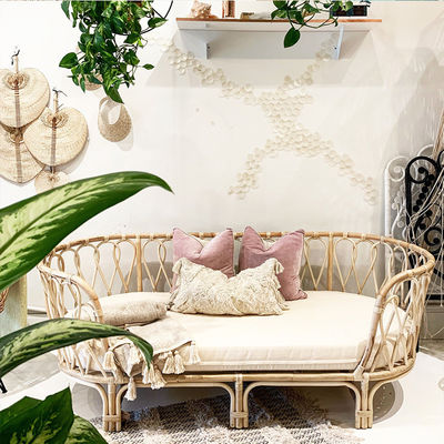 Đồ nội thất sân ngoài trời giải trí bốn bộ bàn và ghế với vật liệu khung rattan