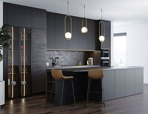 Tủ bếp góc nhôm hiện đại tủ đựng đồ tủ Melamine tủ