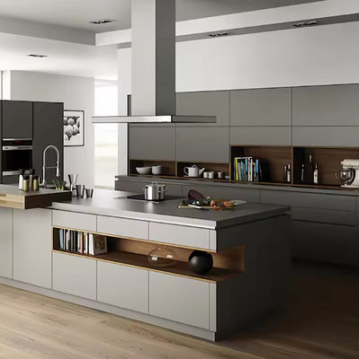 OEM mài mài góc tủ bếp và bàn làm việc giải pháp cửa Acrylic