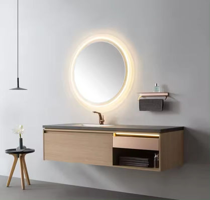 Thòng tắm gỗ hình chữ nhật 18 inch thiết kế nhỏ gọn