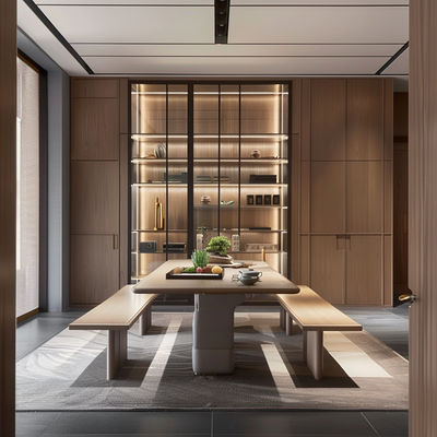 Quần áo melamine hiện đại Phòng quần áo tùy chỉnh màu sắc Tủ quần áo làm bằng gỗ dán E1