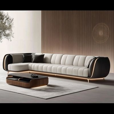 Gần đây 2 ghế 3 ghế sofa ánh sáng phòng khách sang trọng phòng khách Loveseat ghế sofa ghế sofa da