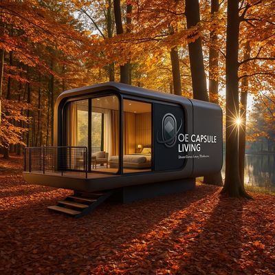 Nhà mô-đun lắp ghép sẵn sang trọng Khu nghỉ dưỡng Khách sạn Chống gió Apple Cabin Capsule House